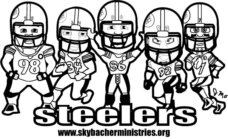print steelers Colouring Pages
